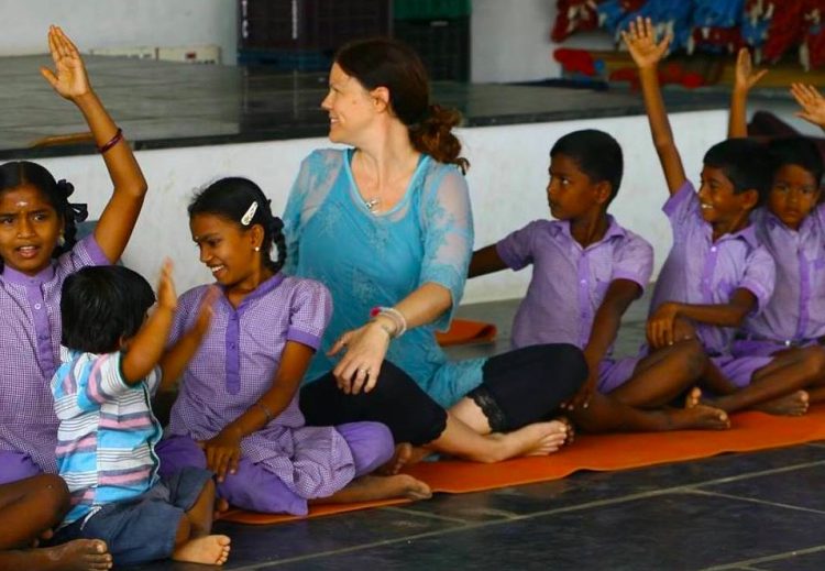Teaching children in India